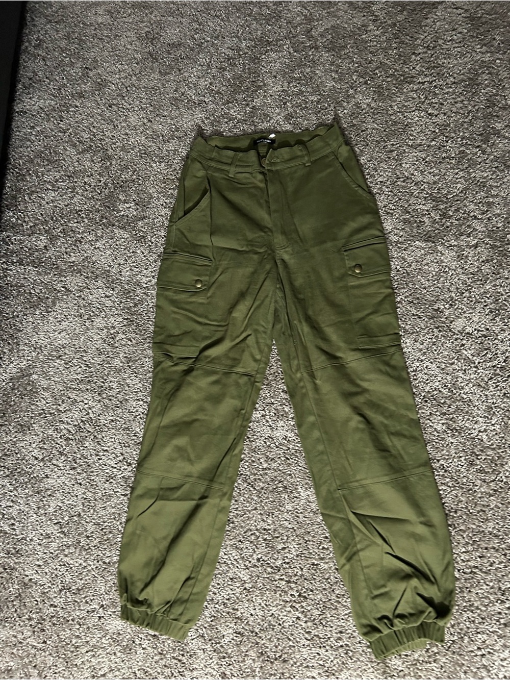 Fashion Nova Olive Utility Cargo Pants